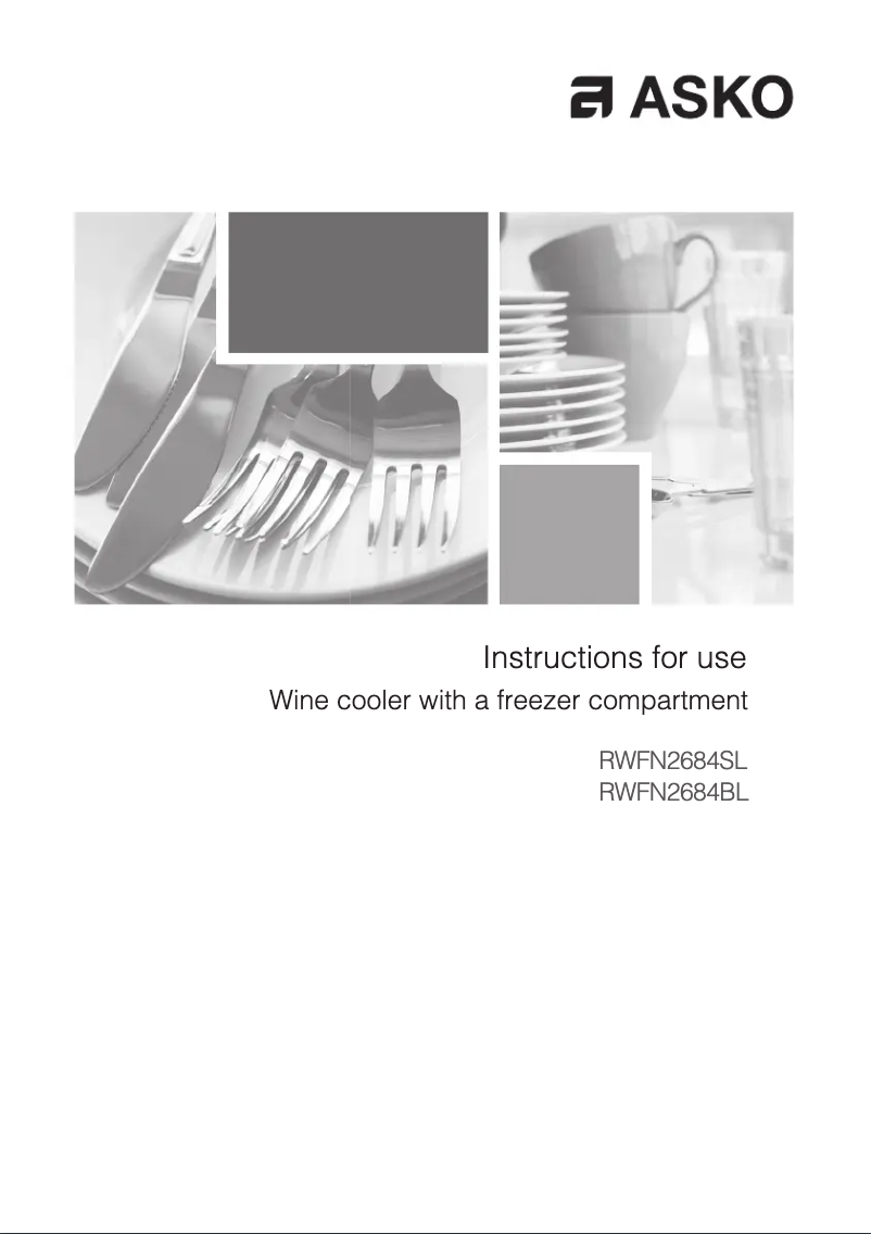 Page 1 de la notice Manuel utilisateur Asko RWFN2684BL