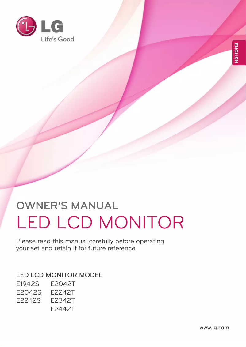 Page n°1 - Manuel utilisateur LG E2342T