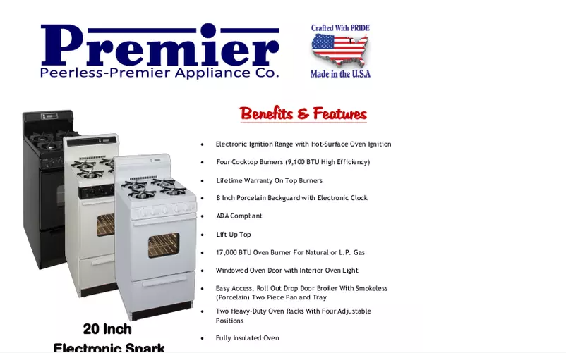 Página 1 del manual Manual de usuario Premier SHK220OP