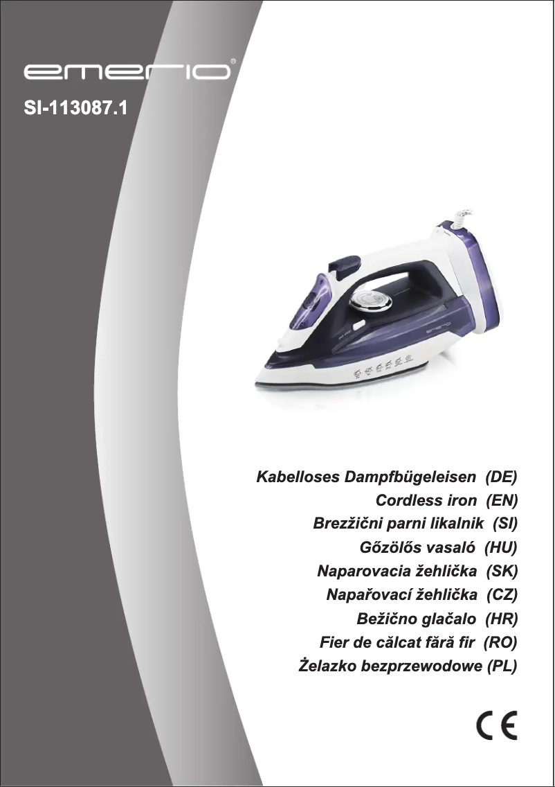 Page n°1 - Manuel utilisateur Emerio SI-113087.1