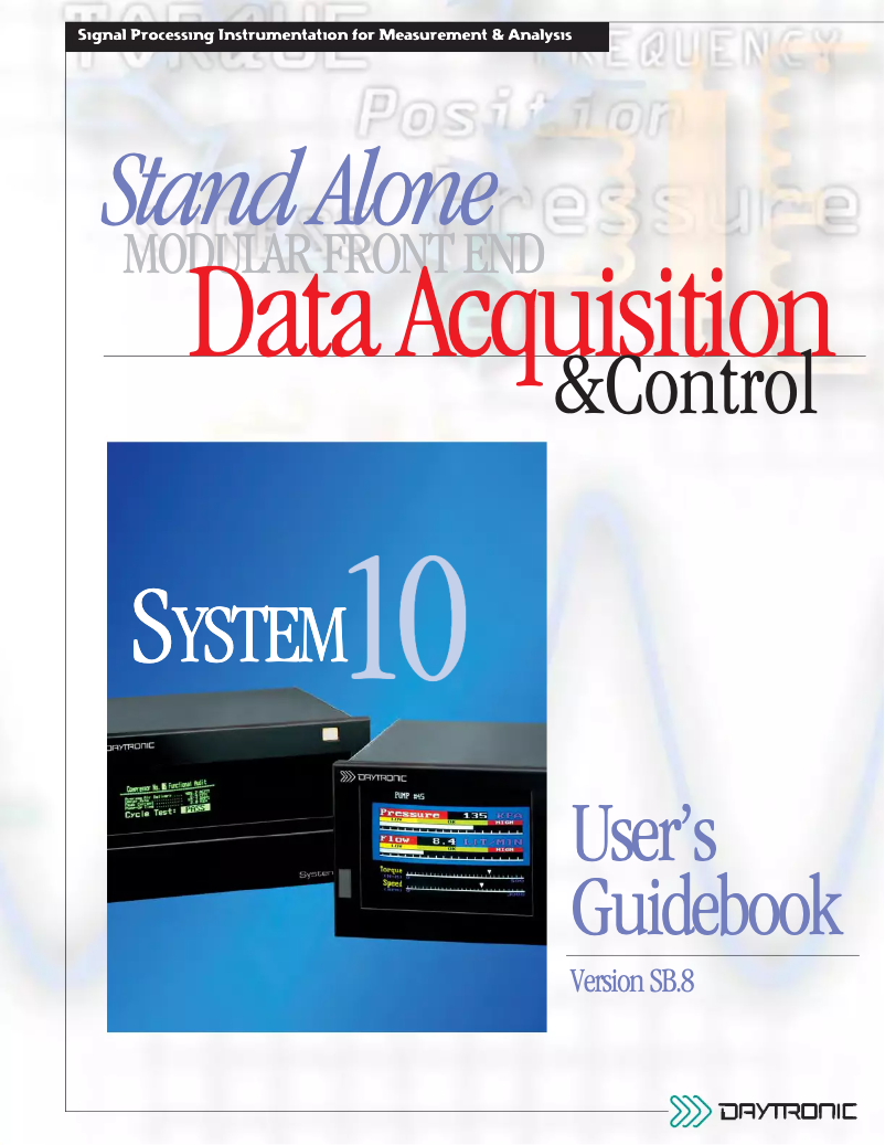 Página 1 del manual Manual de usuario Daytronic 10K4T-DA