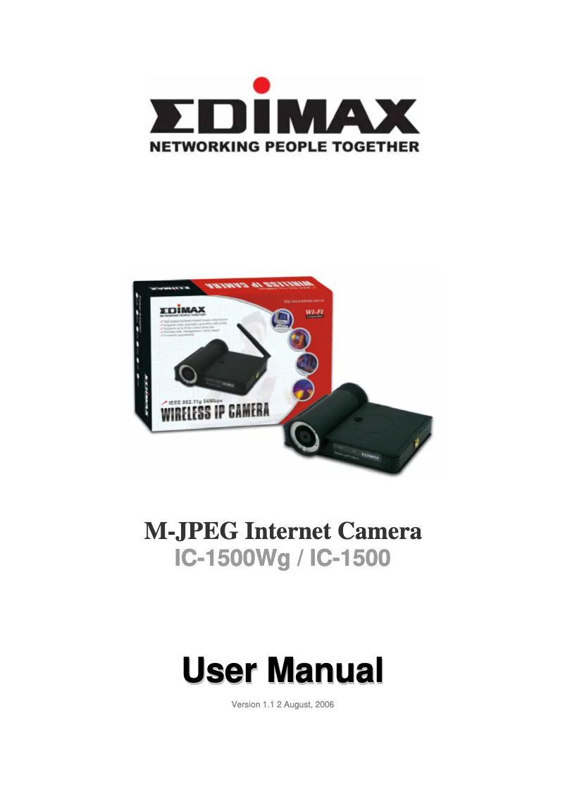 Image de la première page du manuel de l'appareil IC-1500Wg