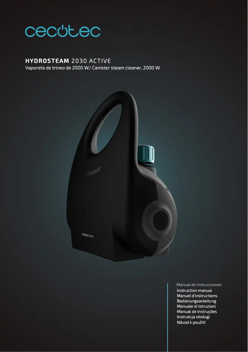 Page n°1 - Manuel utilisateur Cecotec HydroSteam 2030 Active