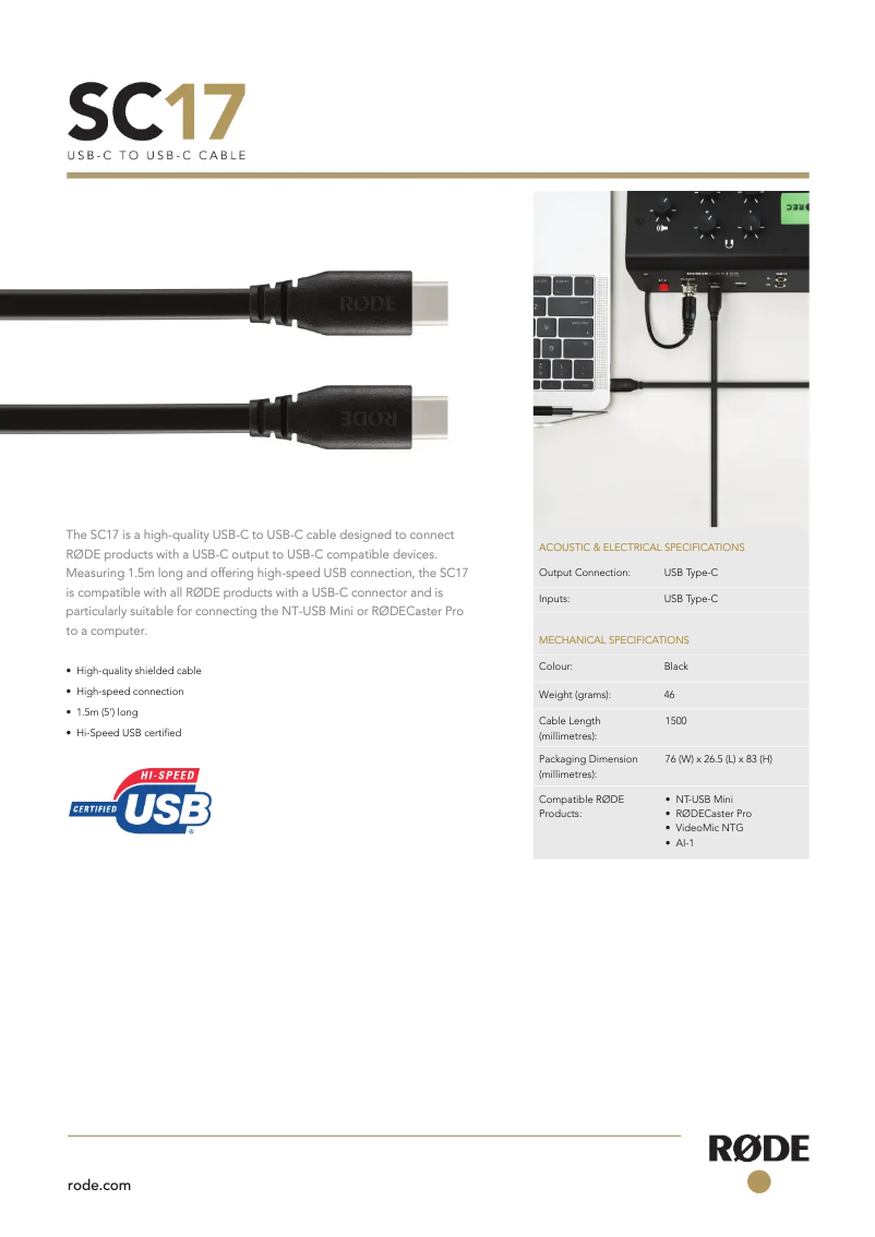 Image de la première page du manuel de l'appareil SC17