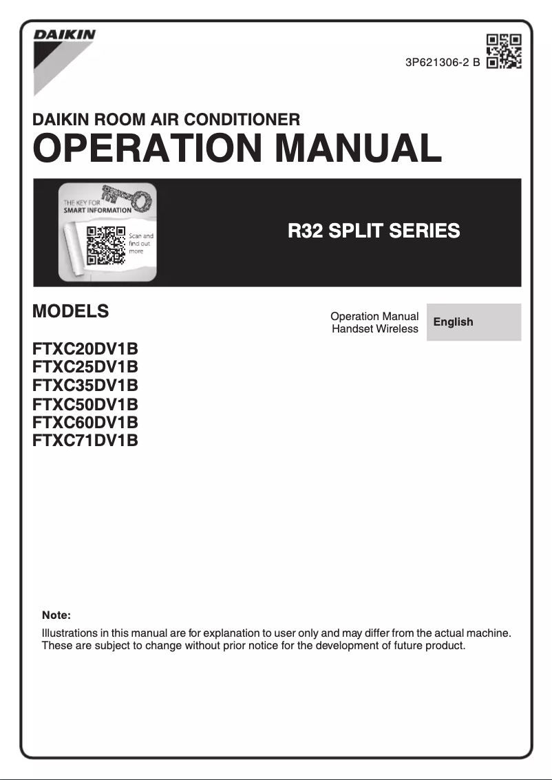 Imagen de la primera página del manual del dispositivo FTXC25DV1B
