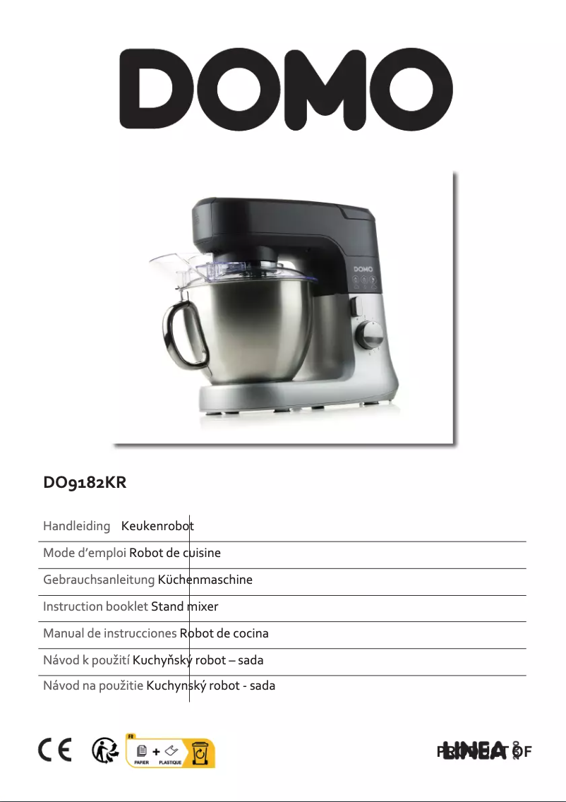 Image de la première page du manuel de l'appareil DO9182KR