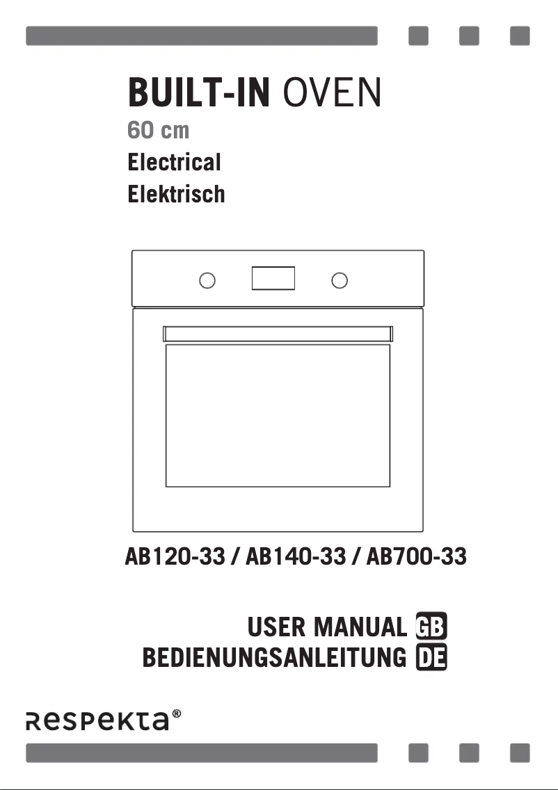 Page 1 de la notice Manuel utilisateur Respekta AB700-33