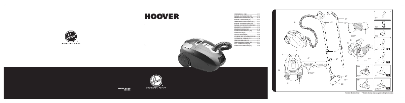 Page n°1 - Manuel utilisateur Hoover A-Cubed Silence AC10