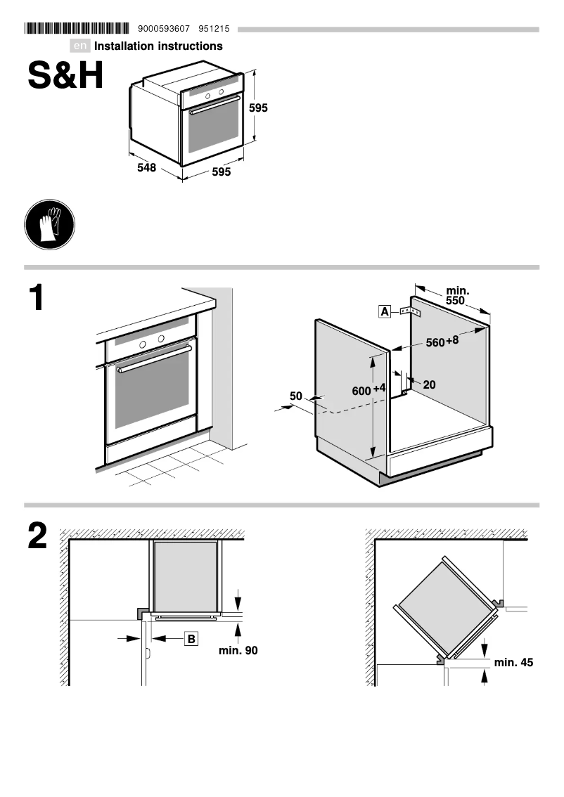 Page 1 de la notice Guide d'installation Neff B45M52N3GB