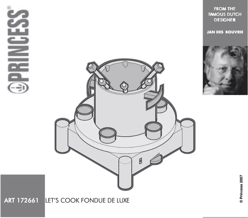 Page 1 de la notice Manuel utilisateur Princess Lets Cook Deluxe 172661