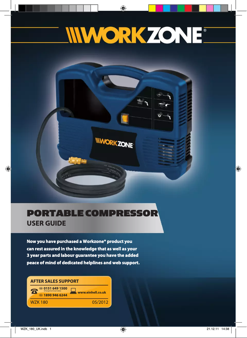 Image de la première page du manuel de l'appareil WZK 180