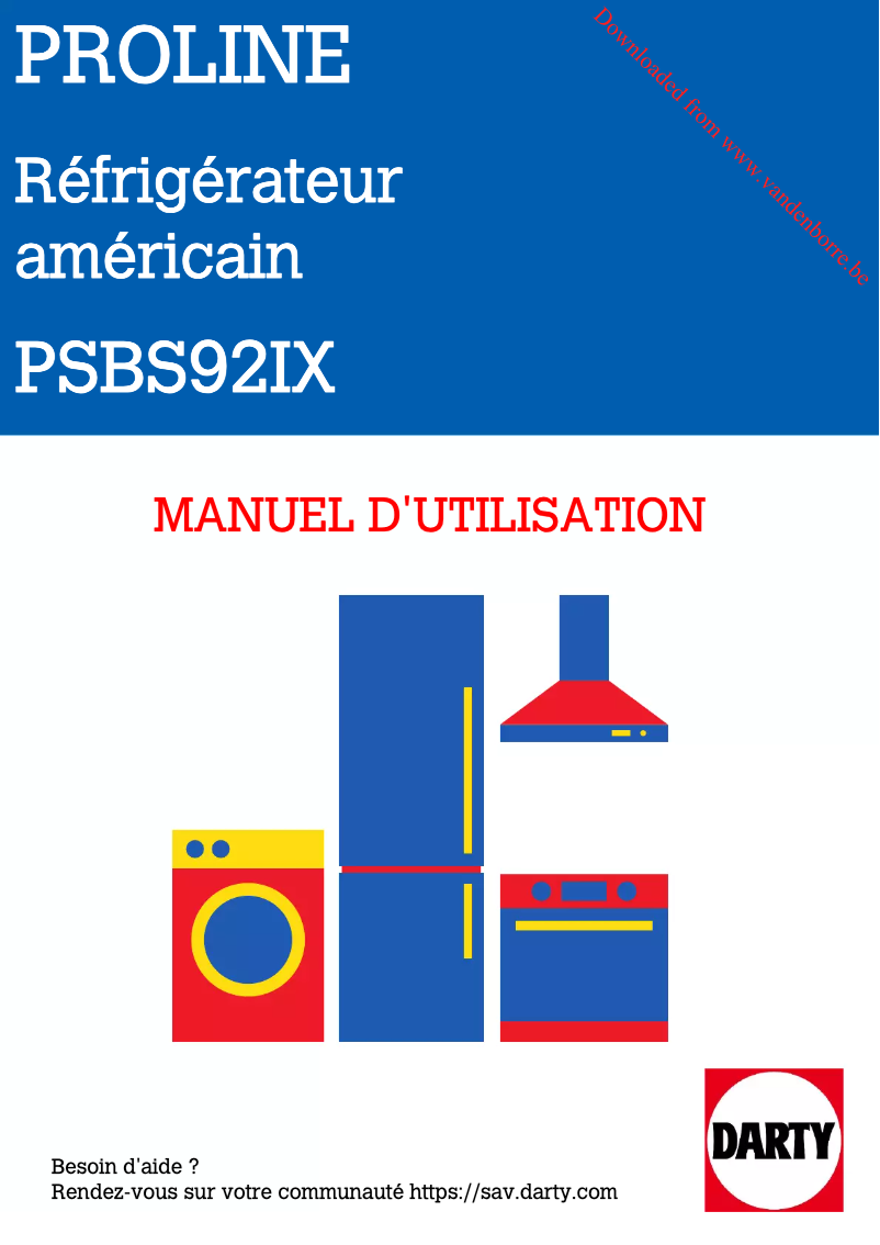 Image de la première page du manuel de l'appareil PSBS92IX