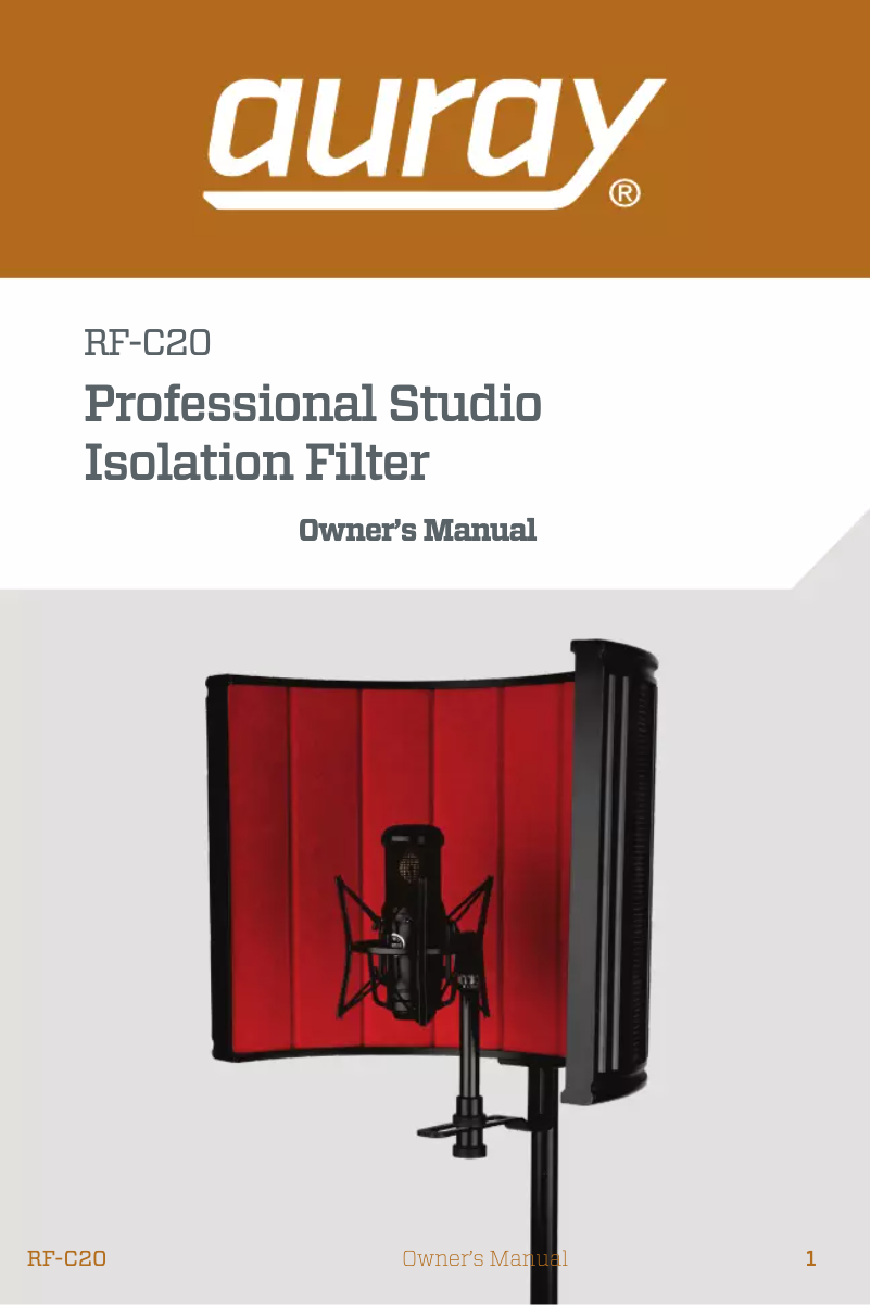 Image de la première page du manuel de l'appareil RF-C20