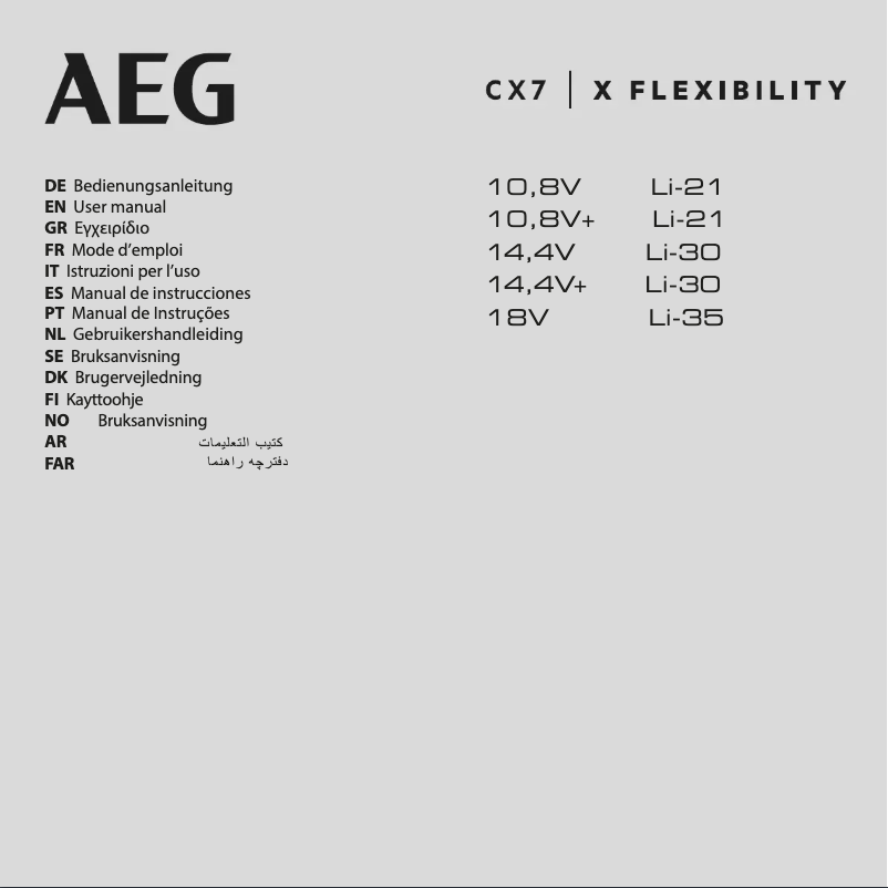 Página 1 del manual Manual de usuario AEG CX7-21EB