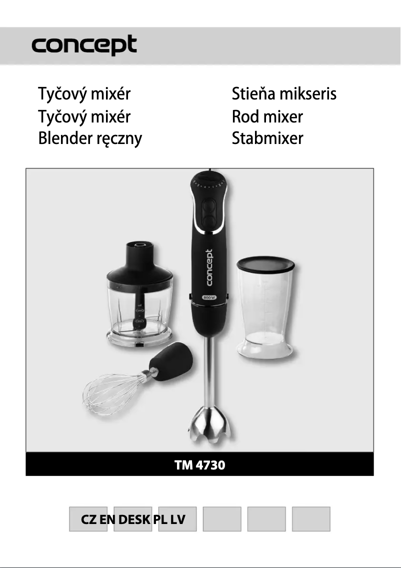 Image de la première page du manuel de l'appareil TM-4730