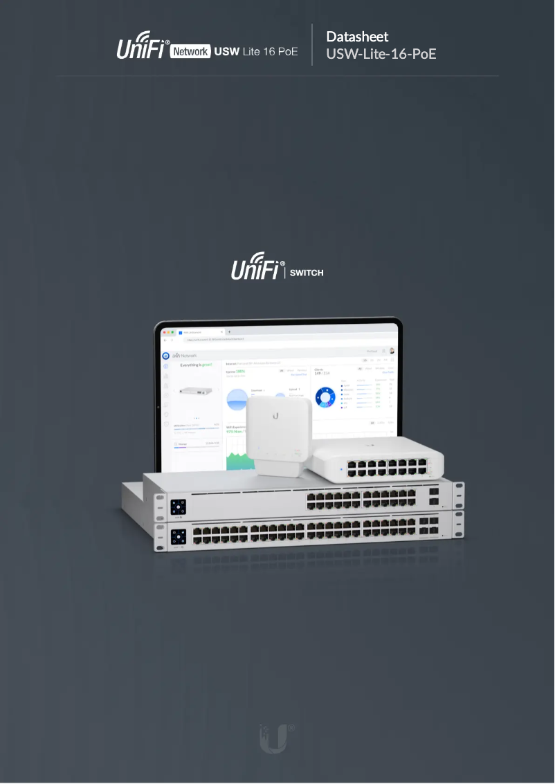 Image de la première page du manuel de l'appareil UniFi USW-LITE-16-POE