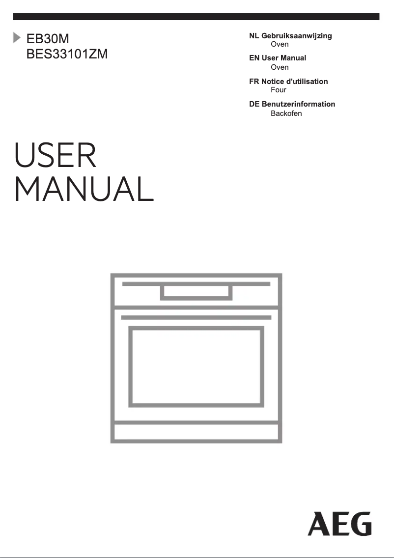 Page n°1 - Manuel utilisateur AEG BES33101ZM