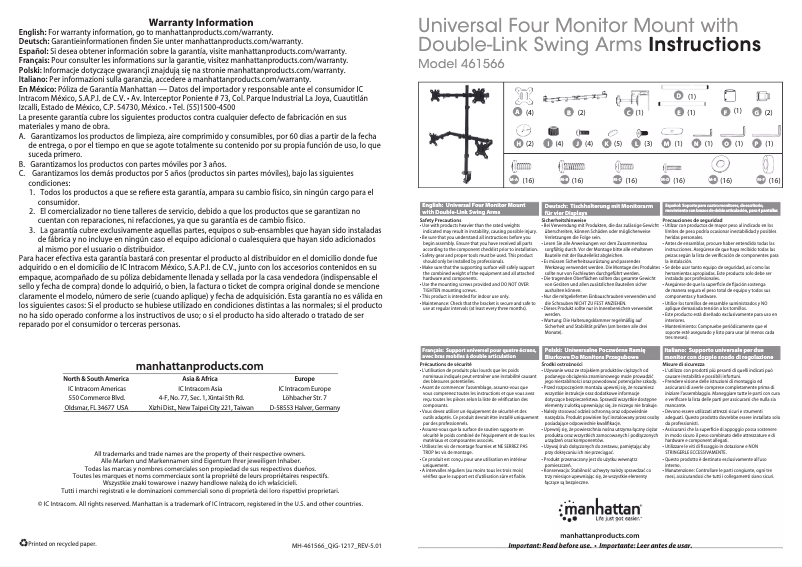 Image de la première page du manuel de l'appareil 461566