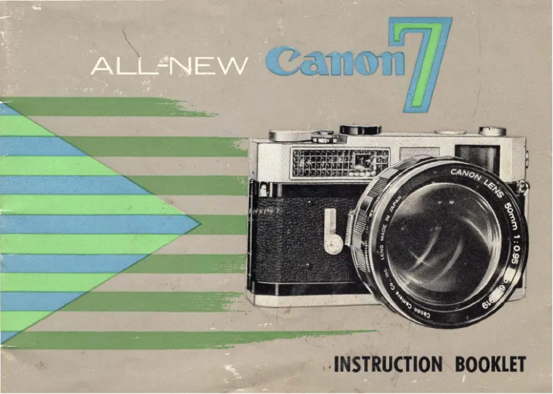 Page 1 de la notice Manuel utilisateur Canon 7