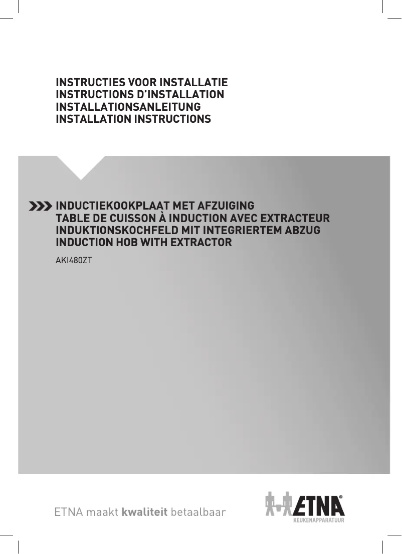 Page 1 de la notice Guide d'installation Etna HF3007