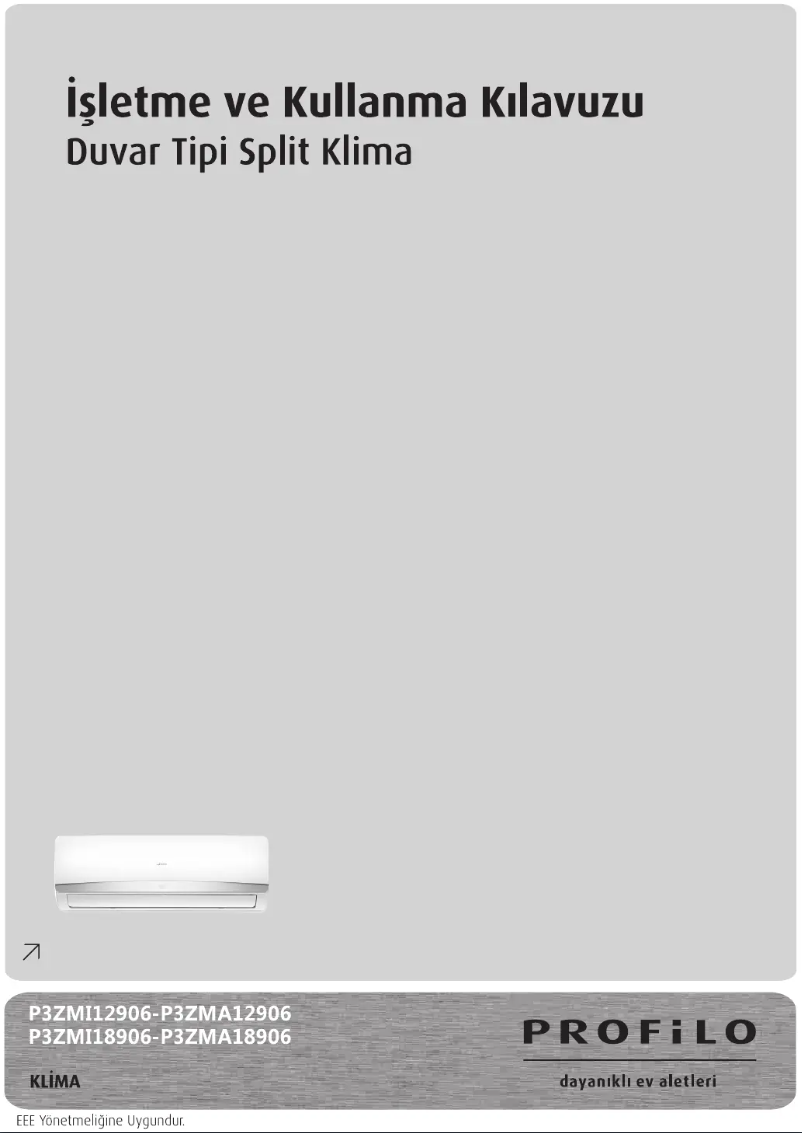 Page 1 de la notice Manuel utilisateur Profilo P3ZMI12906