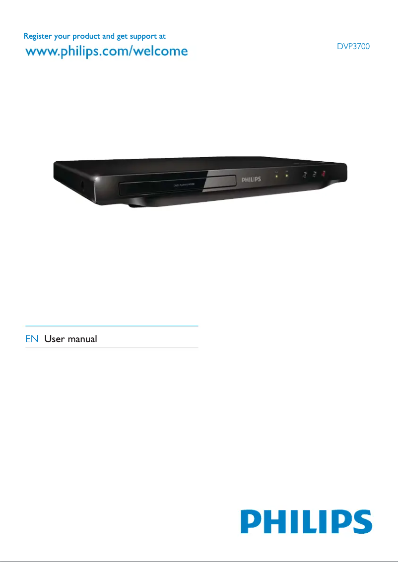Image de la première page du manuel de l'appareil DVP3700