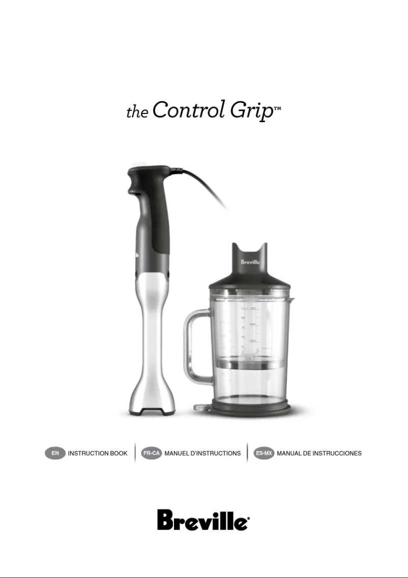 Page n°1 - Manuel utilisateur Breville the Control Grip BSB510