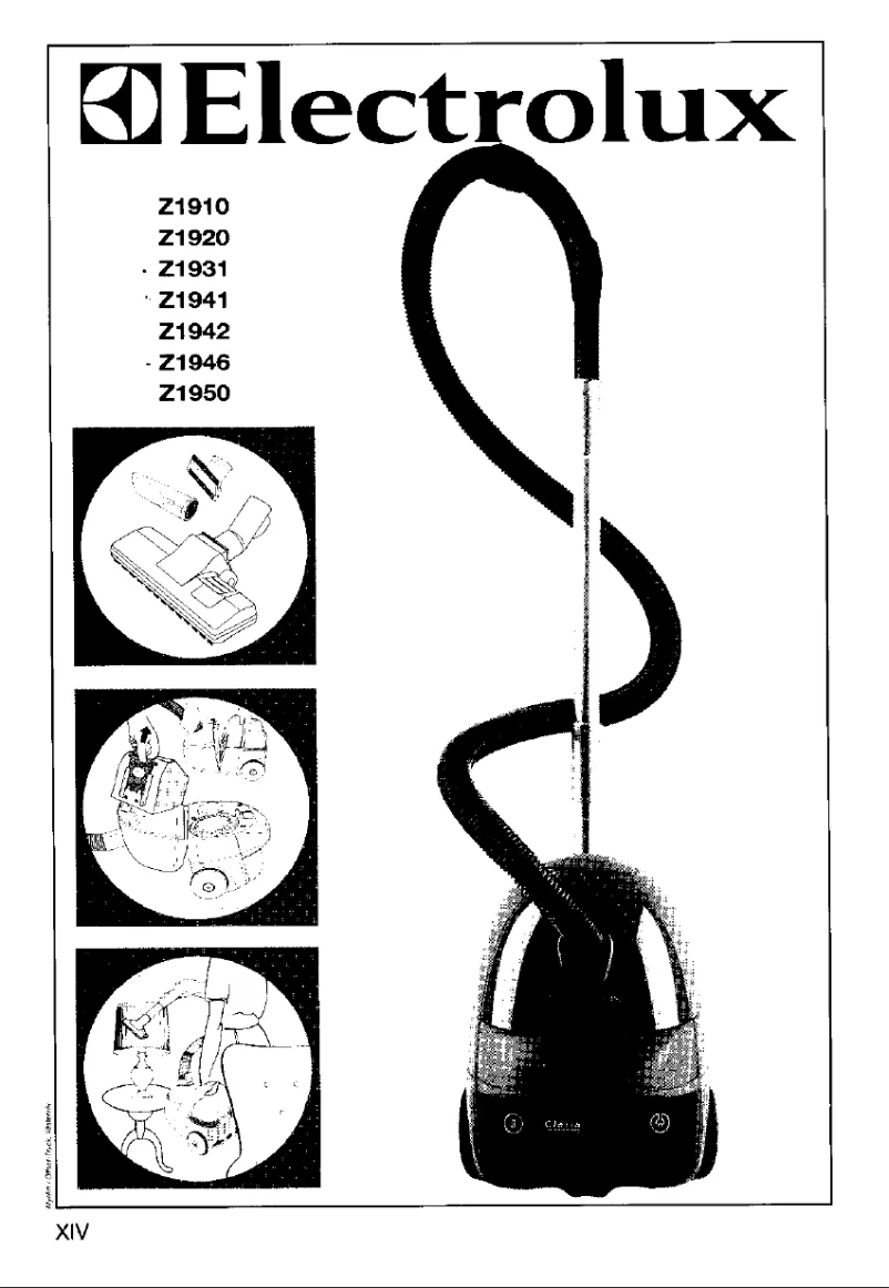 Page n°1 - Manuel utilisateur Electrolux Z1942