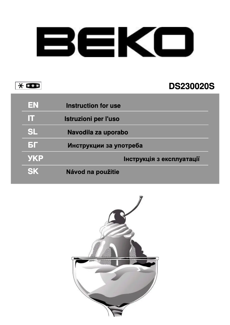 Image de la première page du manuel de l'appareil DS230020S