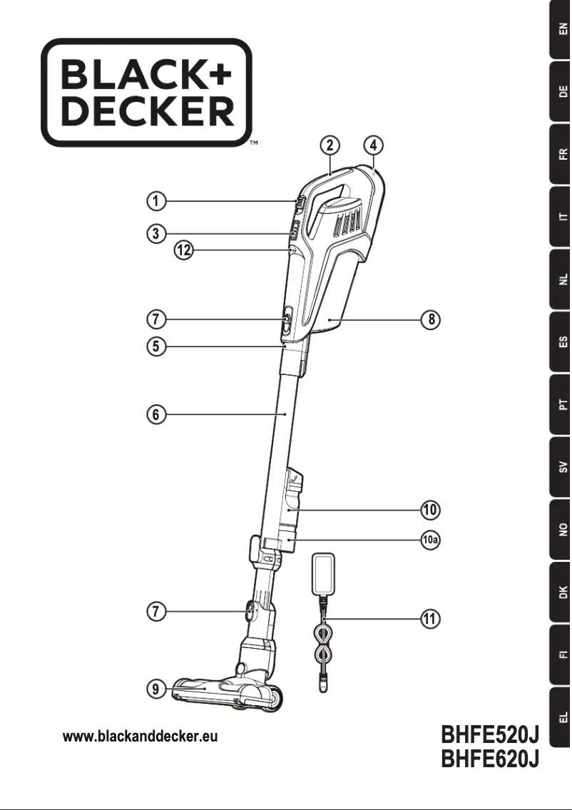 Page n°1 - Manuel utilisateur Black & Decker BHFE620J
