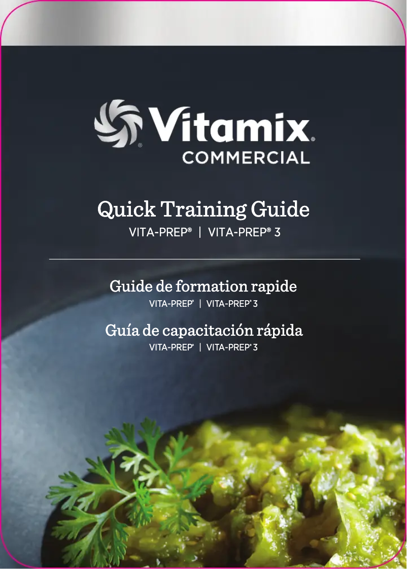Page n°1 - Manuel utilisateur Vitamix Vita-Prep 3