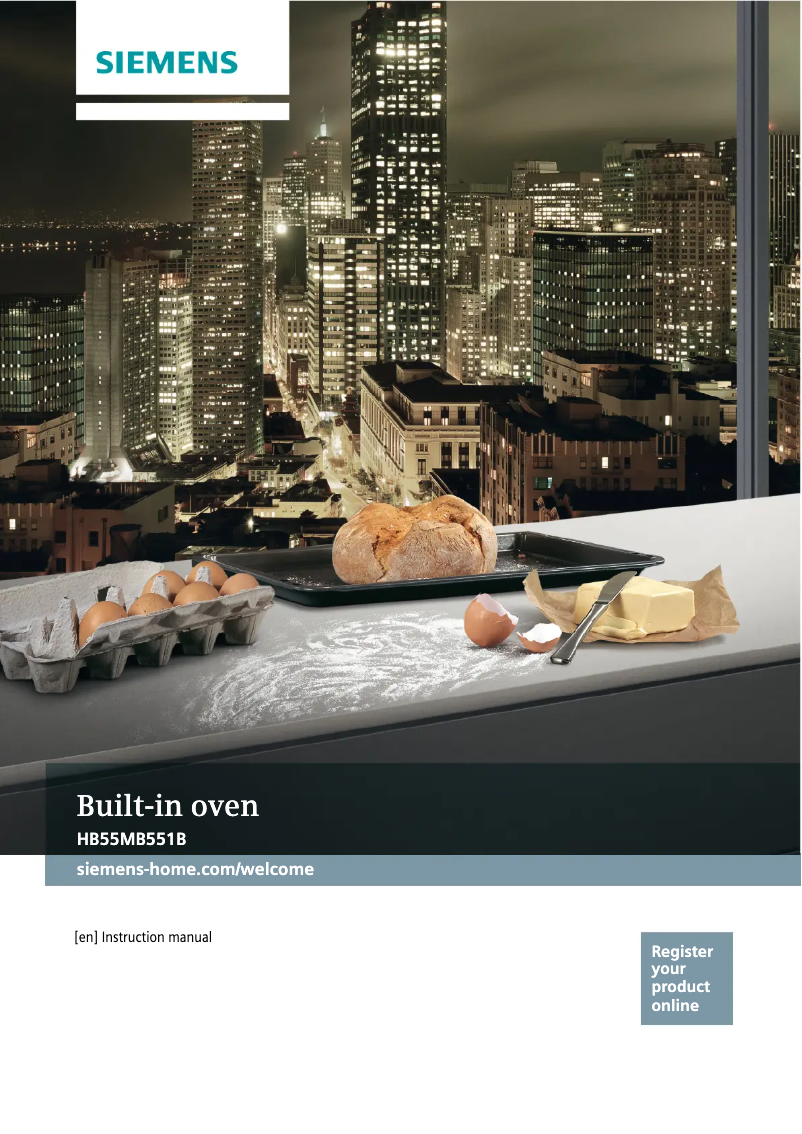 Page n°1 - Manuel d'utilisation et d'entretien Siemens HB55MB551B