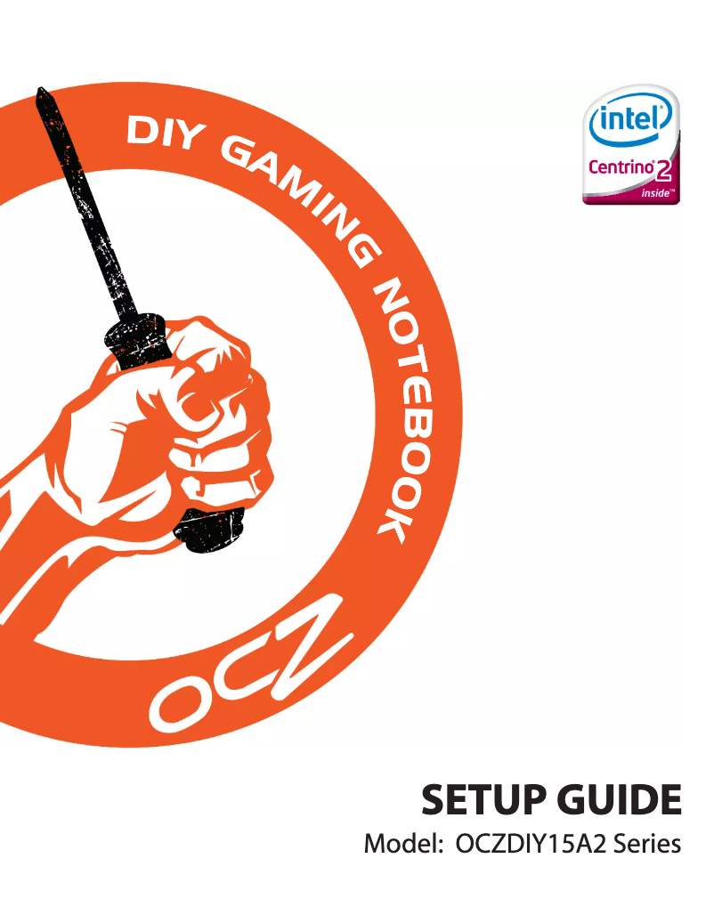 Page 1 of the manual User Manual OCZ Technology DIY 15" Gaming Notebook