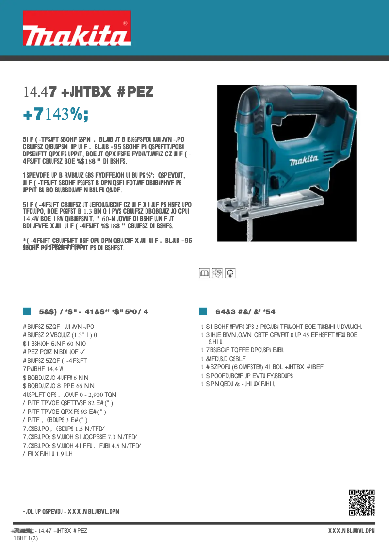 Image de la première page du manuel de l'appareil JV143DZ