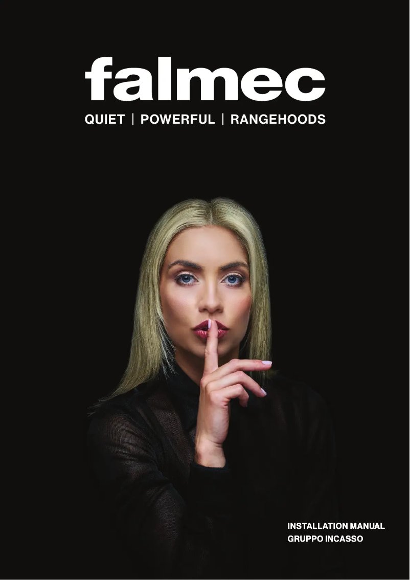 Page 1 de la notice Guide d'installation Falmec F3GI60S1