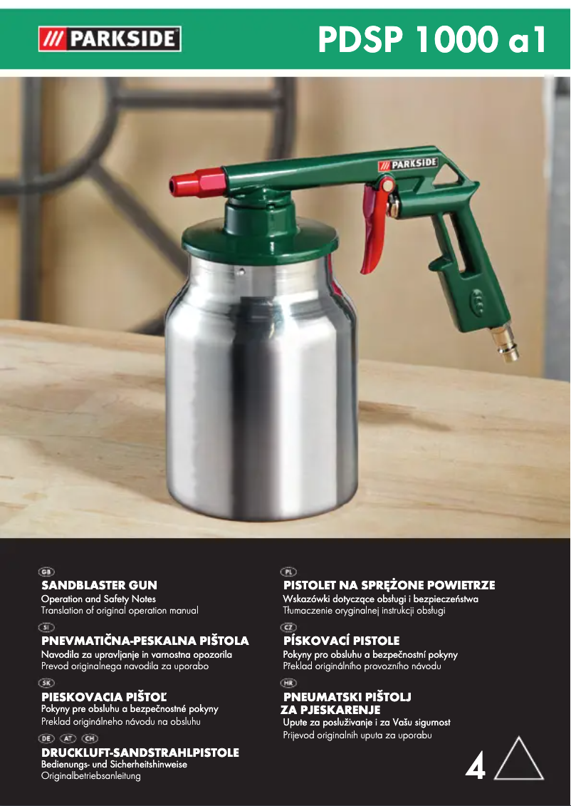 Page 1 de la notice Manuel utilisateur Parkside PDSP 1000 A1