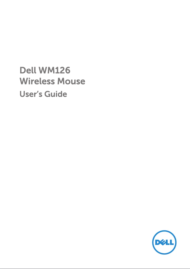 Page 1 of the manual User Manual HP WM126