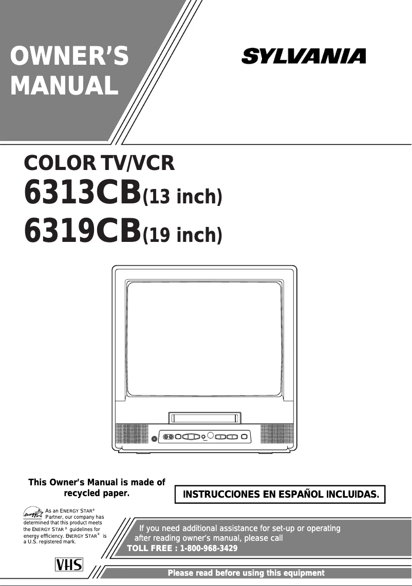 Image de la première page du manuel de l'appareil 6319CB