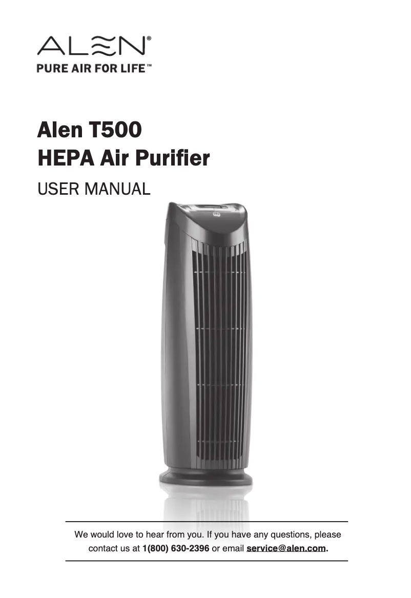 Page n°1 - Manuel utilisateur Alen T500