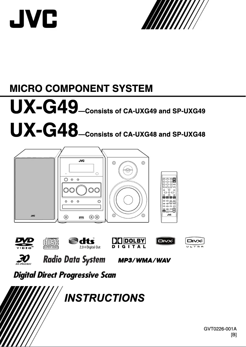 Image de la première page du manuel de l'appareil CA-UXG48