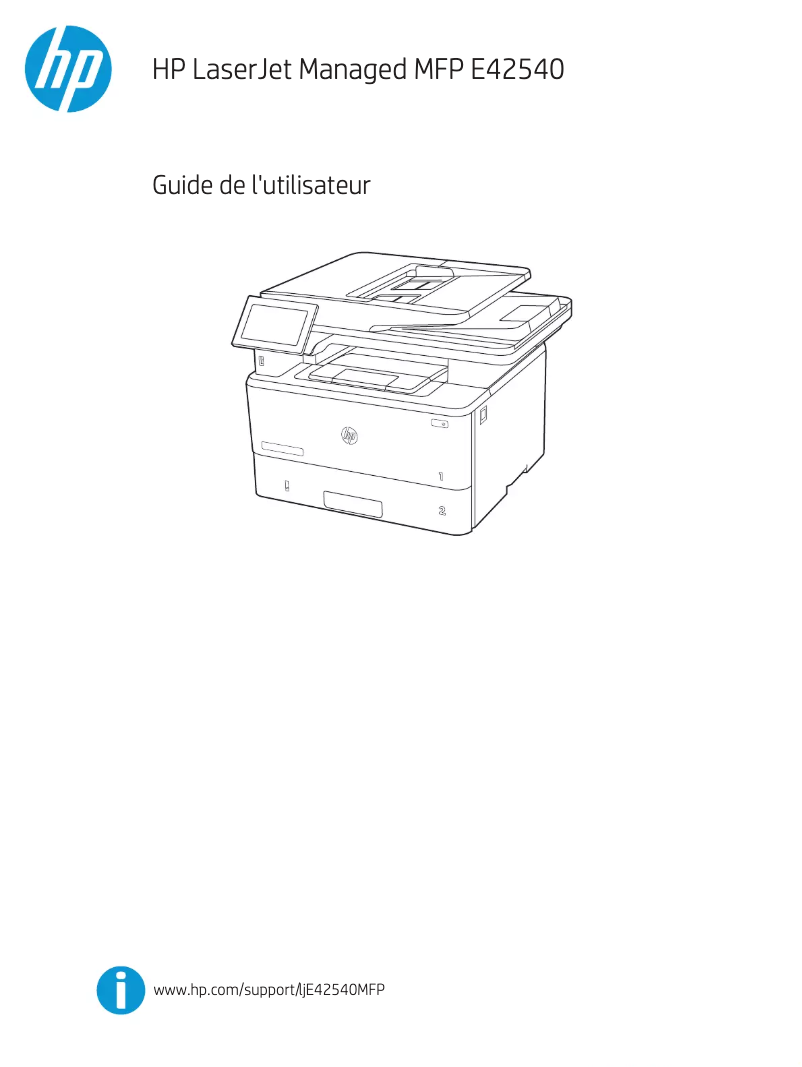 Página 1 del manual Manual de usuario HP LaserJet Managed MFP E42540