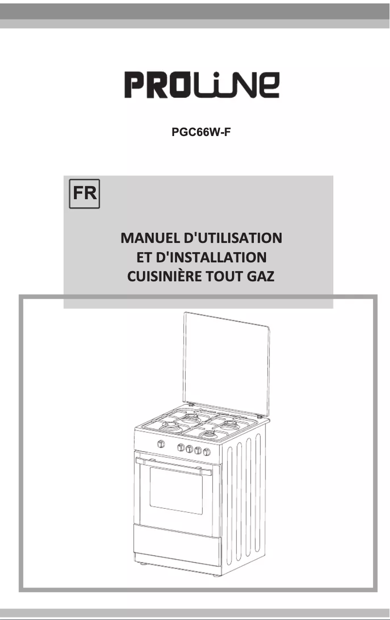 Page 1 de la notice Manuel utilisateur Proline PGC 66W-F