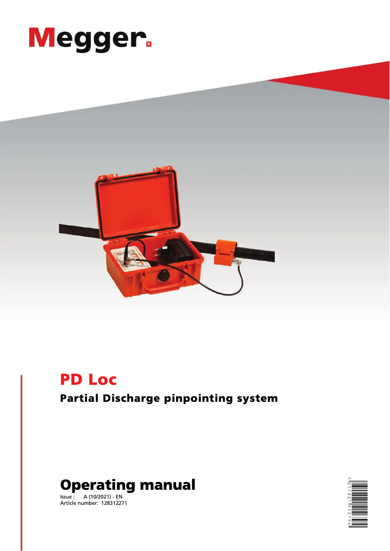 Page 1 de la notice Manuel utilisateur Megger PD Loc