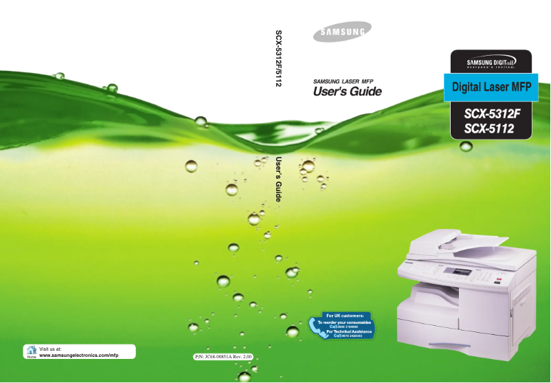 Page n°1 - Manuel utilisateur Samsung SCX-5312F