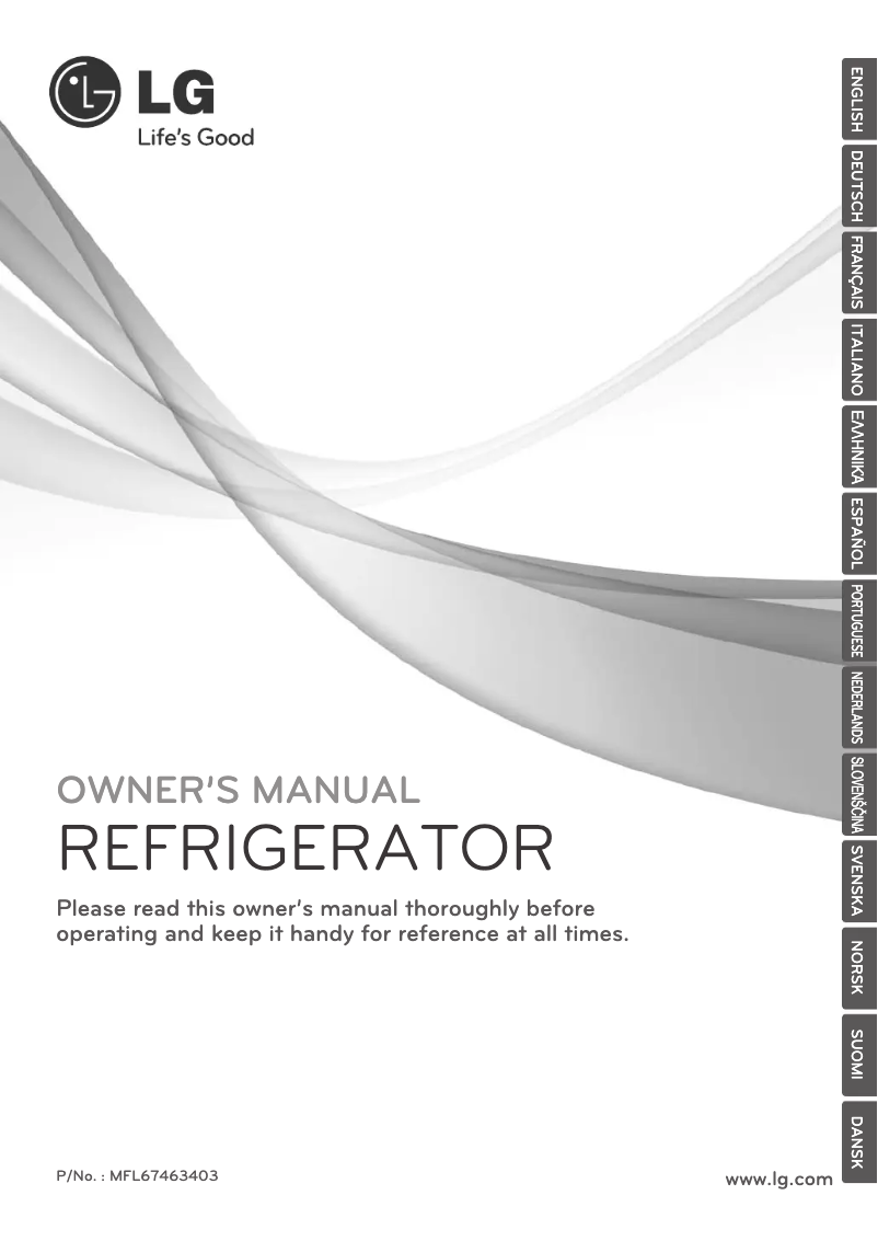 Page 1 de la notice Manuel utilisateur LG GL5141SWHW1