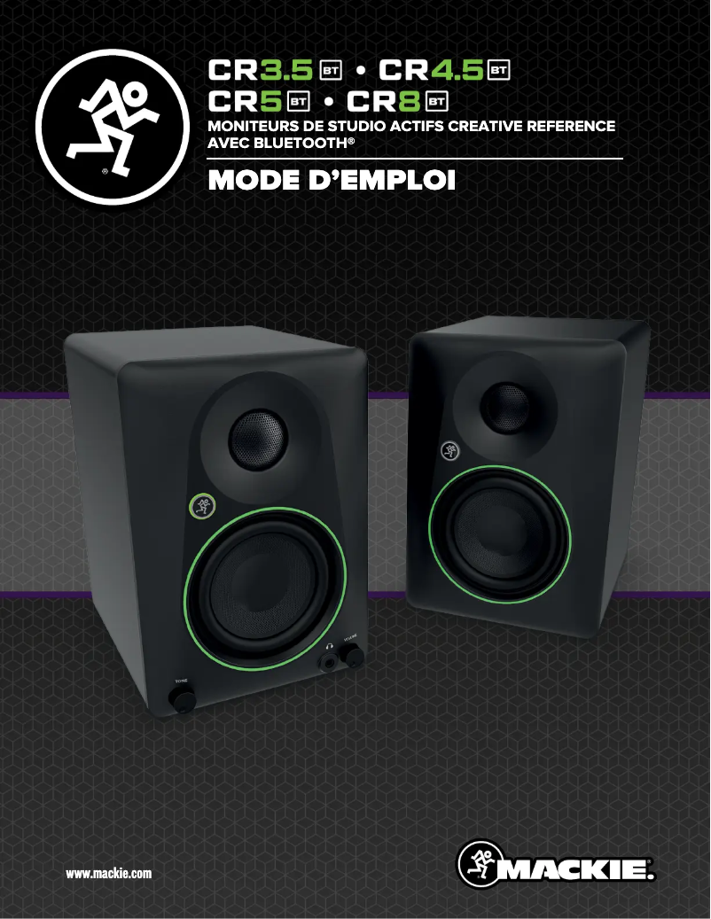 Page 1 de la notice Manuel utilisateur Mackie CR5BT