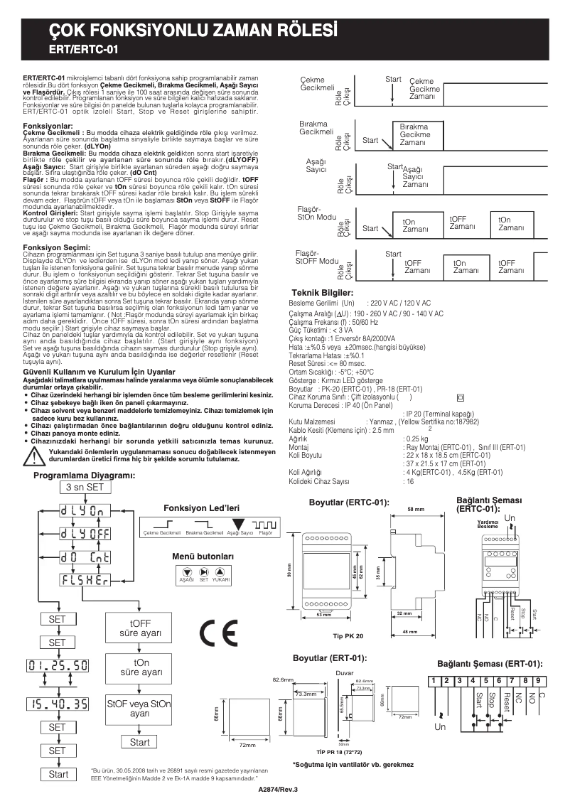 Página 1 del manual Manual de usuario ENTES ERT-01-72