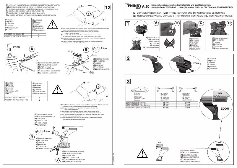 Page 1 de la notice Manuel utilisateur Twinny Load A 20