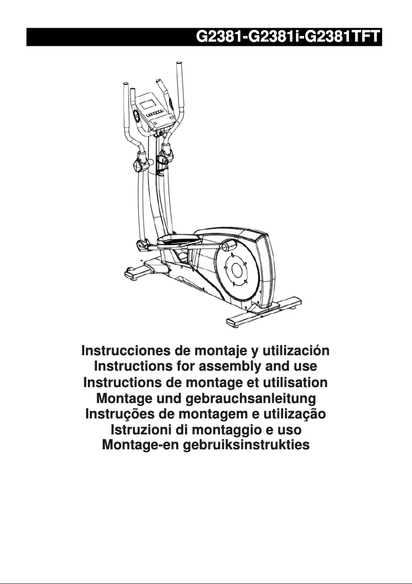 First page image of the manual for BG2382I