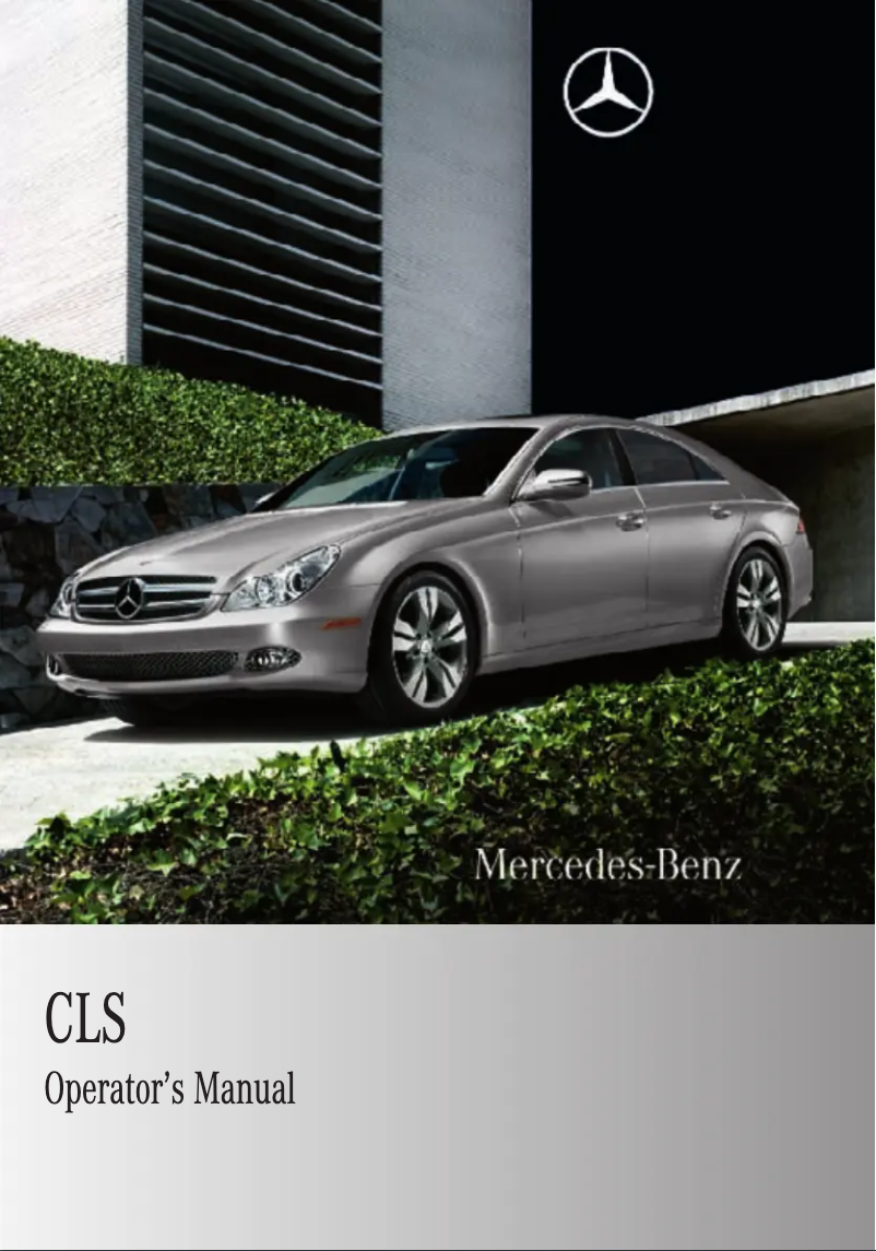 Page 1 de la notice Manuel utilisateur Mercedes-Benz CLS-Class (2010)